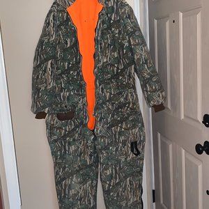Men's  Reversible Hunting Jumpsuit - Camo / Orange